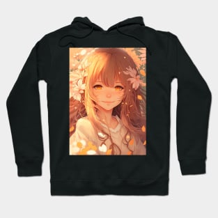 Kawaii Joyful Anime Girl Fall Lover Cute Smile Hoodie